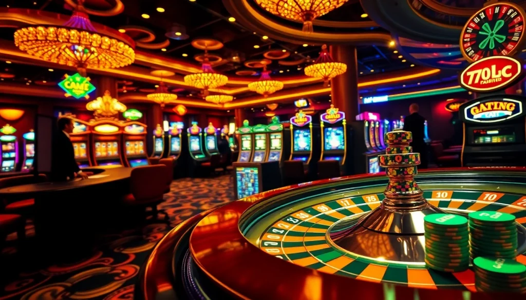 Experience the thrill of gaming at 777loc casino with vibrant roulette and high-stakes poker tables.