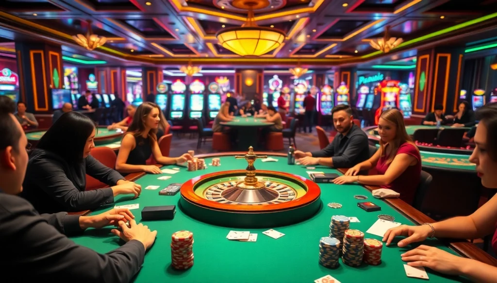 Experience the thrill of RR88 as players engage in vibrant casino games and betting action.