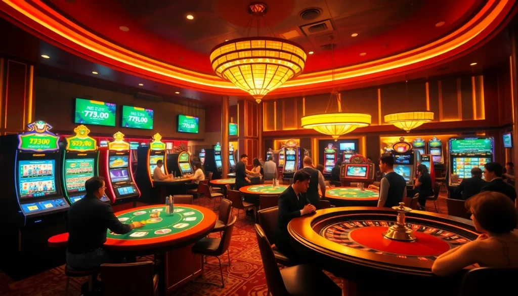 Join the excitement at nhà cái 777loc with players enjoying vibrant casino games.