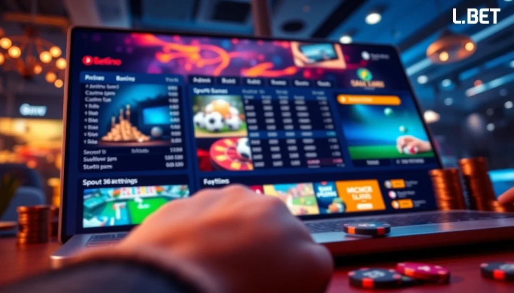 LC88 BET online betting platform showcasing games, vibrant interface, and user-friendly design.