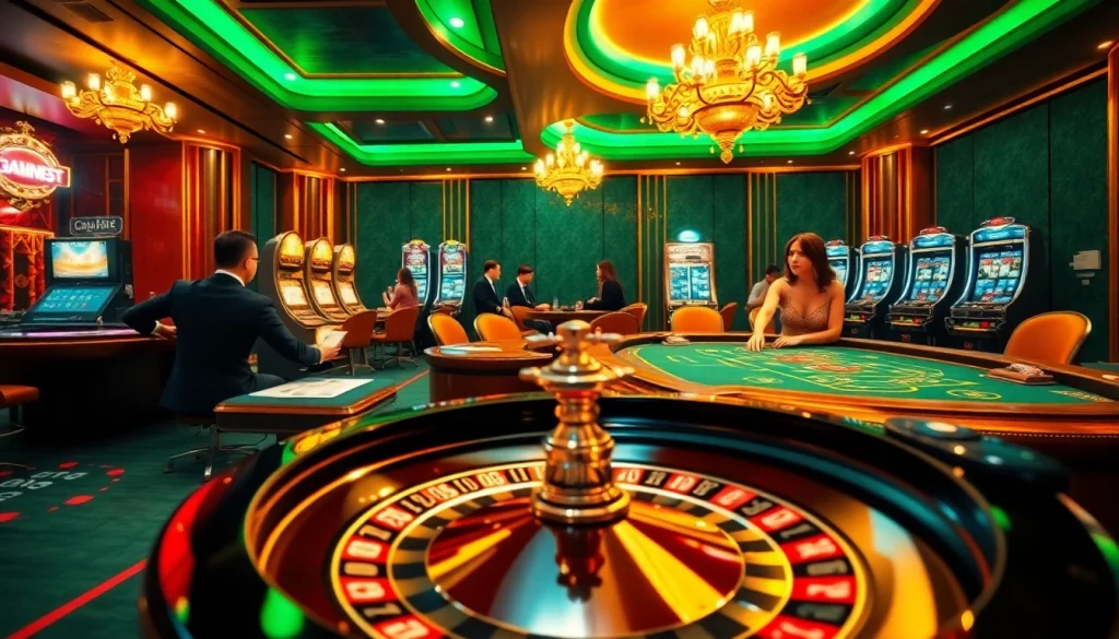 Action-packed gaming at Trang chủ F8bet with vibrant tables and excited players.