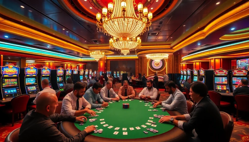 Experience 호치민 마사지 at luxe casinos with poker chips and roulette wheels.